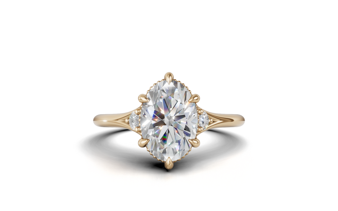 Arden - Oval Diamond Engagement Ring
