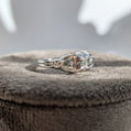 Vintage 18K Diamond Ring with Engraving - Ready to Ship