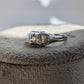 Vintage 18K Diamond Ring with Engraving - Ready to Ship